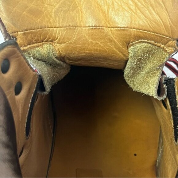 Authentic Gucci Interlocking GG Logo Leather Hiking Boots Brown Shoes 368496 - Picture 15 of 16